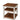 Savannah 2 Shelf End Table, Ivory with Natural Wood Top