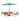 6 Piece Set, Okemo Table with 4 Chairs, 10-Foot Auto Tilt Umbrella Dusty Green