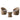 Strafford All-Weather Wicker Outdoor Set with Two Chairs and 18"H Cocktail Table