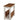 Savannah Chairside Magazine End Table with Pull-out Shelf, Ivory with Natural Wood Top