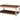 Savannah 45"w Coffee Table, Ivory with Natural Wood Top