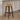 Alaterre Furniture 24in Round Bar Stool, Chestnut