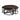 Arcadia Acacia Wood 42" Round Coffee Table with Nesting Tables, Antiqued Mocha