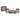 Stockbridge 4-Piece Wood Living Room Set with 45"L Coffee Table, Two Square End Tables and TV/Sofa Console Table
