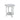 Country Cottage Round End Table, White Antique Finish