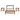 Alaterre Calais Living Room Table Set, Chestnut
