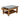 Millwork 36" Wood and Zinc Metal Coffee Table with Shelf