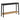 Alaterre Furniture Solid Wood Console Table, Black