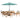 8 Piece Set, Okemo Table with 6 Chairs, 10-Foot Auto Tilt Umbrella Dusty Green
