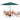 6 Piece Set, Weston Table with 4 Chairs, 10-Foot Rectangular Umbrella Hunter Green