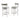 Hanover Swivel Counter Height Bar Stool, White and Gray, Set of 2