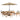 8 Piece Set, Okemo Table with 6 Chairs, 10-Foot Auto Tilt Umbrella Sand