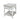 Country Cottage End Table, Rustic White Antique Finish