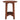 Monterey 20" Round Mid-Century Modern Wood End Table, Warm Chestnut
