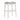 Williston Bar Height Stool, White, Set of 2
