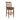 Napa Bar Height Stool with Back, Mahogany