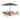 8 Piece Set, Okemo Table with 6 Chairs, 10-Foot Rectangular Umbrella Gray
