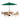 6 Piece Set, Okemo Table with 4 Chairs, 10-Foot Auto Tilt Umbrella Hunter Green