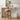 Hanover Swivel Bar Height Bar Stool, Weathered Brown and Beige