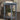 Country Cottage Round End Table, Blue Antique Finish