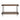 Kyra 48"L Oak and Metal Sofa/TV Console Table with Shelf