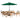 8 Piece Set, Okemo Table with 6 Chairs, 10-Foot Auto Tilt Umbrella Hunter Green