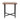 Rivers Edge 22" Acacia Wood and Acrylic End Table