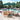 6 Piece Set, Weston Table with 4 Chairs, 10-Foot Rectangular Umbrella Hunter Green