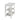 Country Cottage 2 Shelf End Table, White Antique Finish
