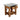 Millwork 22" Wood and Zinc Metal End Table with Drawer