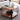 Ryegate Natural Solid Wood with Metal Square Coffee Table, Natural