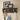 Pomona 48" Metal and Wood Entryway Coat Hook with Storage Cubbies
