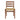 Alaterre Furniture Dining Chairs Set, Chestnut