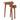 Monterey 24" Mid-Century Wood Triangular Nesting End Tables, Set of Two, Warm Chestnut