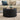 Alaterre Furniture Amos Round Coffee Table, Black