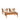 Stamford Eucalyptus Wood Outdoor Conversation Set with 2 Chairs and Coffee Table, Set of 3