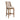 Ellie Bar Height Stool with Back, Brown, Set of 2