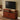 Mission TV Stand with Glass Doors, Cherry