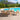 8 Piece Set, Okemo Table with 6 Chairs, 10-Foot Rectangular Umbrella Gray