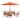 8 Piece Set, Weston Table with 6 Chairs, and 10-Foot Auto Tilt Umbrella Terre Cotta