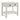 Arden 2-Drawer Wood Nightstand with Open Shelf, Driftwood White