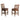Napa Counter Height Stool with Back, Set of 2, Mahogany
