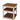 Savannah 2 Shelf End Table, Ivory with Natural Wood Top