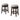 Clara Swivel Counter Height Stool, Dark Brown, Set of 2