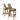 Ellie Bar Height Stool with Back, Brown, Set of 2