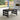 Alaterre Furniture Outdoor Coffee Table, Black