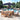 8 Piece Set, Weston Table with 6 Chairs, 10-Foot Rectangular Umbrella Navy