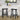 Alaterre Furniture Set of 2 Wood Barstools, Black