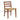 Alaterre Furniture Dining Chairs Set, Chestnut